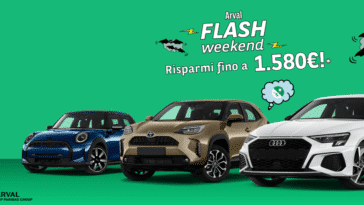 Arval Summer Flash Weekend: offerte noleggio 30 giugno - 3 luglio